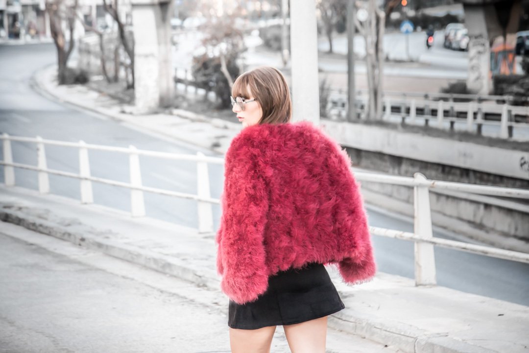 Pinafore skirt & Faux Fur, img_6536, thefashionblink